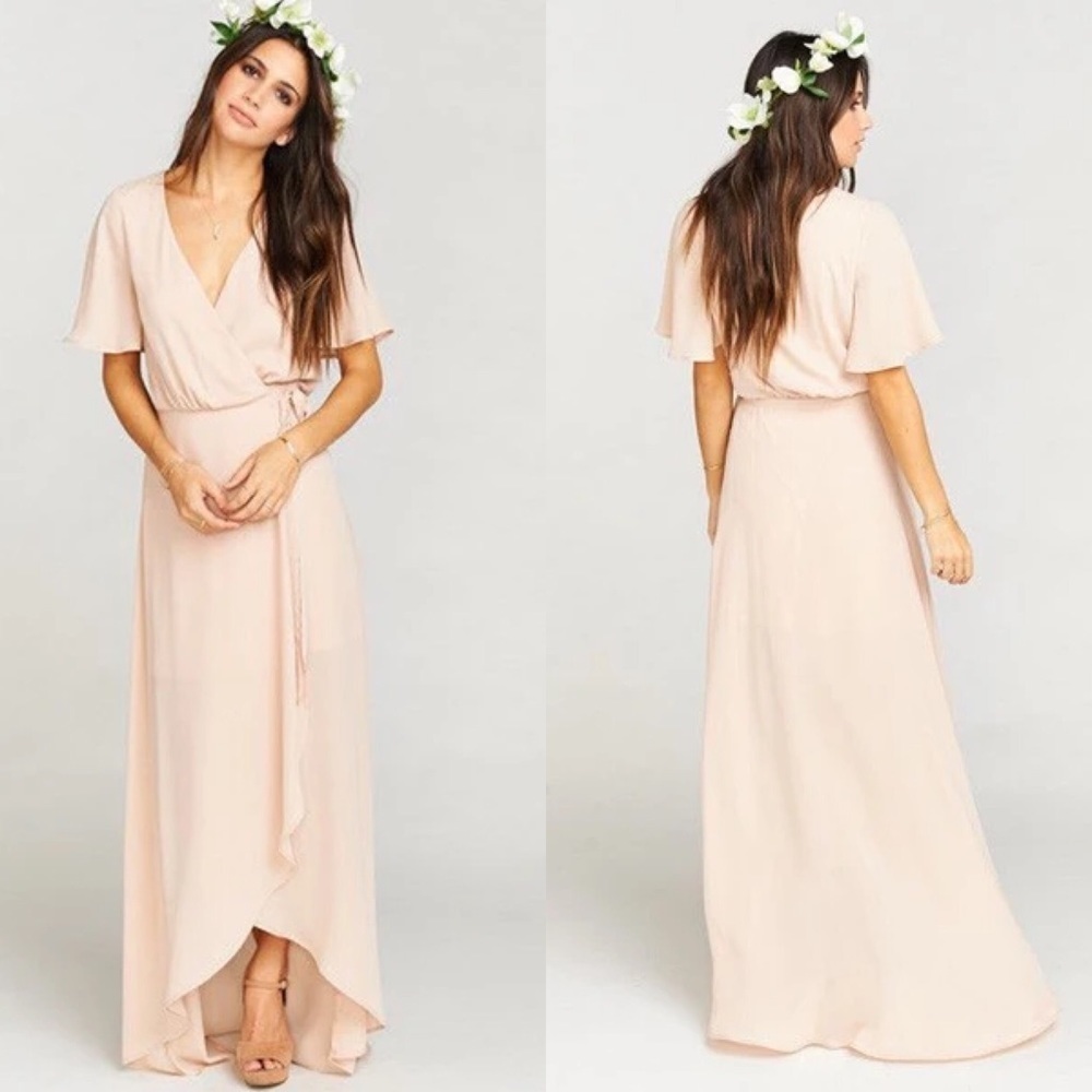 Show Me Your Mumu Sophia Wrap Dress Dusty Rose - M